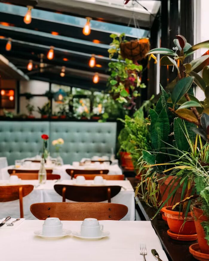 The dining room at Ember and Oak