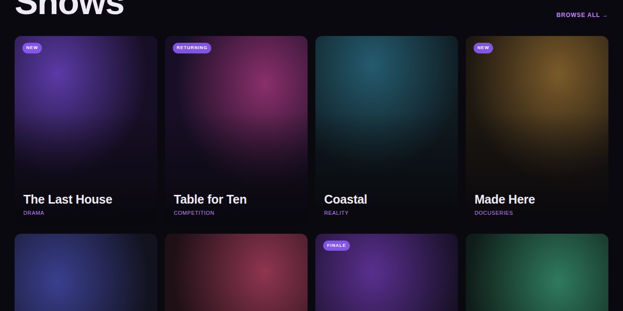 Marquee concept — a detail