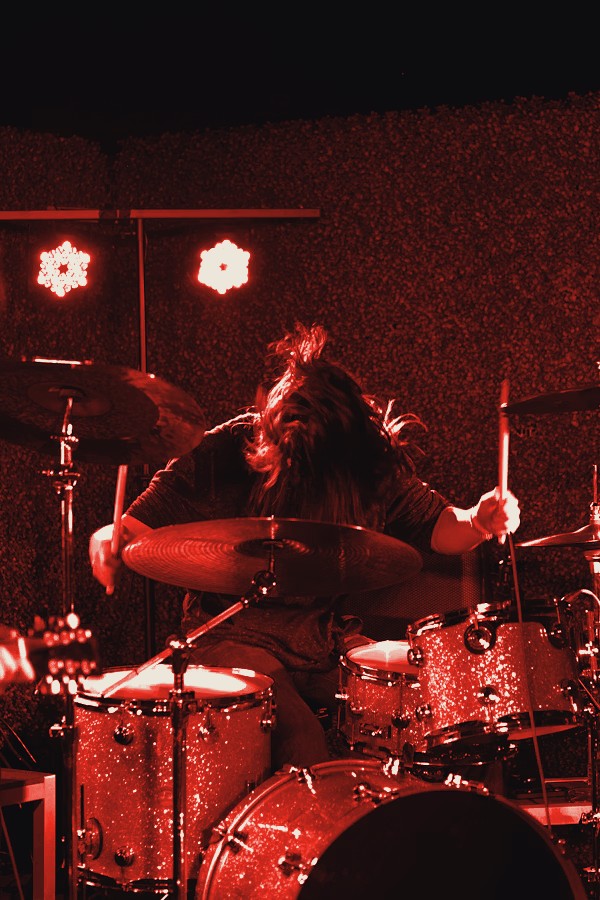Younger Kings live — drums under the lights